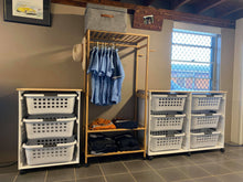 Load image into Gallery viewer, Baskets, Folding, Clothes line, Dryer, laundry, washing, kids, family, hamper, kmart, target, big w