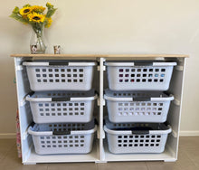 Load image into Gallery viewer, Baskets, Folding, Clothes line, Dryer, laundry, washing, kids, family, hamper, kmart, target, big w, organiser