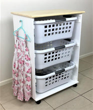 Load image into Gallery viewer, Baskets, Folding, Clothes line, Dryer, laundry, washing, kids, family, hamper, kmart, target, big w