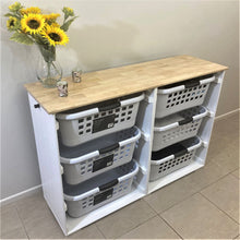 Load image into Gallery viewer, Baskets, Folding, Clothes line, Dryer, laundry, washing, kids, family, hamper, kmart, target, big w