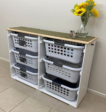 Load image into Gallery viewer, Baskets, Folding, Clothes line, Dryer, laundry, washing, kids, family, hamper, kmart, target, big w