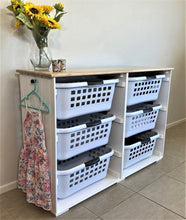 Load image into Gallery viewer, Baskets, Folding, Clothes line, Dryer, laundry, washing, kids, family, hamper, kmart, target, big w